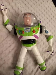 Toy Story Buzz Lightyear Figure Disney Store Lights On Wings Sounds Karate Chop - Picture 1 of 18