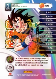 Dragon Ball Z TCG Premiere S5 Goku Protector of Earth Hi-Tech Rainbow Prizm Foil - Picture 1 of 2