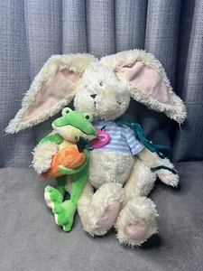 Commonwealth Rabbit Plush Frog Carrot Bunny Spring Stuffed Animal Toy Easter - Picture 1 of 13
