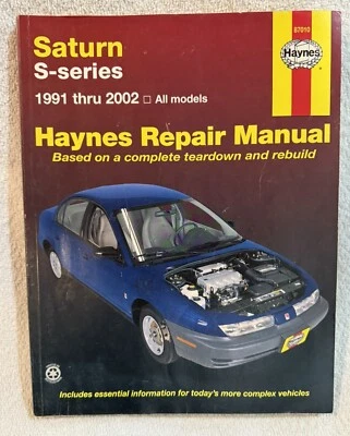 Saturn S-Series SL SC SW HAYNES 1991-2002 manual de reparación 87010 usado Foto 1 de 2