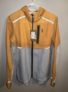 NWT Womens Medium Mango On Cloud Weather Jacket Lightweight Running Windbreaker - Picture 1 of 5