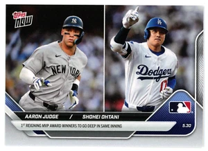 2025 Topps Now #239SP Aaron Judge/Shohei Ohtani IMAGE VARIATION SP Short Print - Bild 1 von 2