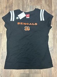 NFL Team Apparel Cincinnati Bengal's Damen T-Shirt Schwarz Gr. XL Neu mit Etikett - Bild 1 von 4