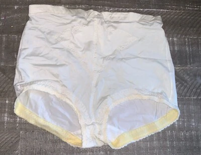 Panty Vanity Fair XL Marfil Forma Usar Panel Abdomen Años 90 ☼breve Foto 1 de 4