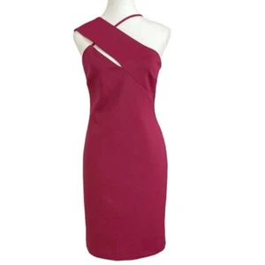 MARCIANO LADY LIKE SCUBA DRESS IN BLUSHING BERRY COLOR - STYLE O2G8016331Z - M - Picture 1 of 9