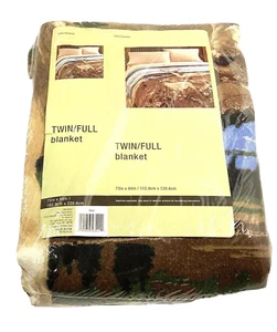 Ciervo Doble Tamaño Completo Manta 72 x 90 Pulgadas Madera Exterior Cierva Buck  - Imagen 1 de 6