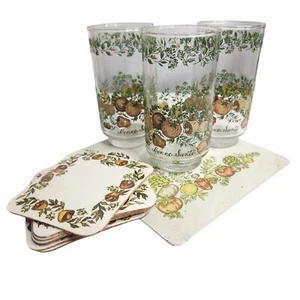 Vasos de colección Libbey Corning Ware Bonne Sante Spice Of Life posavasos remache - Imagen 1 de 10