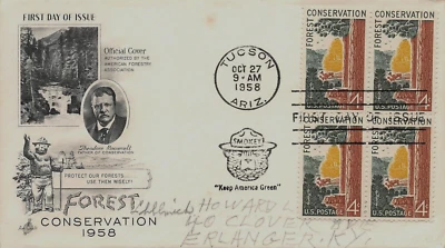 U.S. FIRST DAY COVER, FOREST CONSERV.  Scott # 1122   ( inventory # Z837 ) - Image 1 of 2