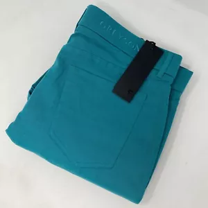 Pantalones pantalón Greyson 34 verde Armonk 5 bolsillos frente plano cremallera mosca para hombre - Imagen 1 de 8