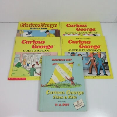 Lot of 5 Curious George Paperback Books By Margaret & H.A. Rey's - Image 1 of 4