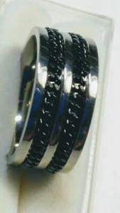 ATTRACTIVE TITANIUM BAND RINGS SIZES 11.0-11.25 AND 10.5! - Picture 1 of 12