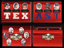 2007 Topps Triple Threads Double Combo Relics /36 Nolan Ryan Mark Teixeira HOF