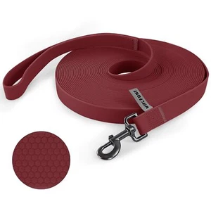9m Dark Red Heavy Duty Robust Training Dog Leash with Anti-Slip Handle,Waterp... - Picture 1 of 7