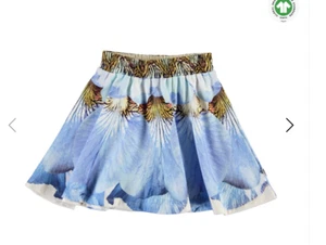 Molo girls blue barbera elastic waist flower petal print skirt sz 13-14y - Picture 1 of 5