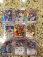 2019 Topps Chrome NY METS Lot (9)- Alonso Auto, McNeil Auto, DeGrom Variation!!!