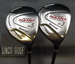 Set of 2 Maruman Exim Nano Extra Impact 3&5 Woods Regular Graphite Shafts - Picture 1 of 6