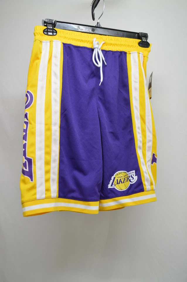 Lakers Basketball Shorts NBA Los Angeles Yellow Size Mens M