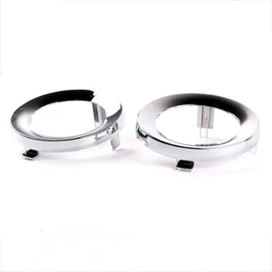 Pair Front Chrome Fog Light Lamp Cover Trim Ring For Subaru Forester 2009-2013 - Picture 1 of 6
