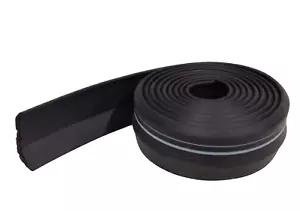1 3/8" x 9' Bottom Weather Stripping Wood Garage Door Soft Foam Rubber Insulate - Picture 1 of 4
