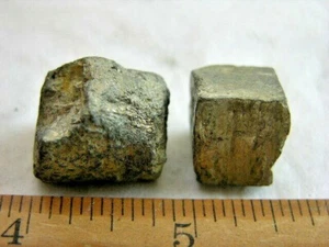 Pyrite crystal cube all natural New Mexico set of 2 cubes 3/4 inch Ccube50 - Picture 1 of 1