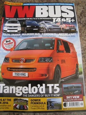 VWBUS MAGAZINE T4 T5 ISSUE 27 CELTIC CRUISER MULBERRY BUS T-EDITION PRESERVE DEN - Image 1 of 3