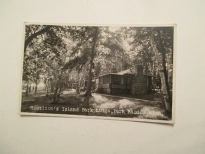RPPC Park Rapids Minnesota Postcard Hamilton's Island Park Lodge Real Photo MN - Picture 1 of 2