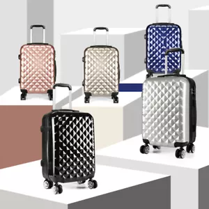 20Inch Hard Shell Spinner 4 Wheels Suitcase Cabin Hand Luggage Small Travel Case - Picture 1 of 32
