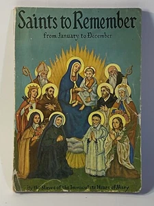 HEILIGE ZUM ERINNERN Von Januar bis Dezember 1961, Vintage Buch Immaculate Heart - Bild 1 von 3