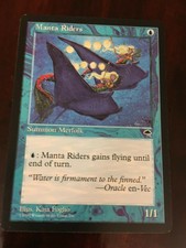 1997 Magic: The Gathering - Tempest Manta Riders Magic Card