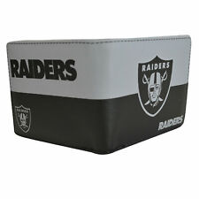 NFL Oakland Raiders Men's Printed Logo Leather Bi-Fold Wallet