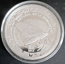 MEXICO 2014 UNESCO - MONARCH BUTTERFLY Mex. Mint silver luxury pc., PROOF ed., r
