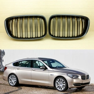 2010-2017 For BMW F07 5-Series M Look Matte Black GT GRAN TURISM Front Grille - Picture 1 of 4