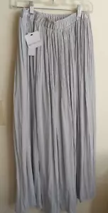 Falda para mujer LIZ CLAIBORNE gris 34" cintura elástica talla pequeña nueva con etiquetas - Imagen 1 de 3
