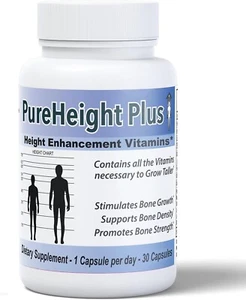 PureHeight Plus Height Enhancement Vitamins - Helps You Grow Taller - Increases - Picture 1 of 5