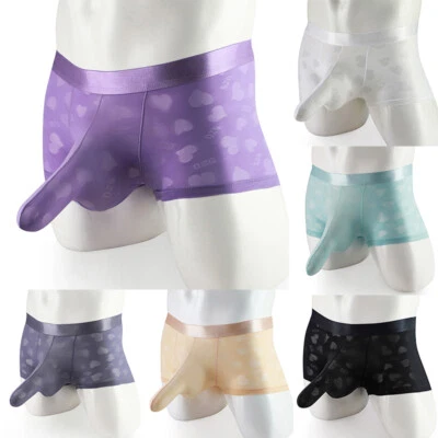 Sexy Men Boxer Briefs Underwear Sexy Elephant Nose Breathable Trunks Underpants✔ - Image 1 of 4