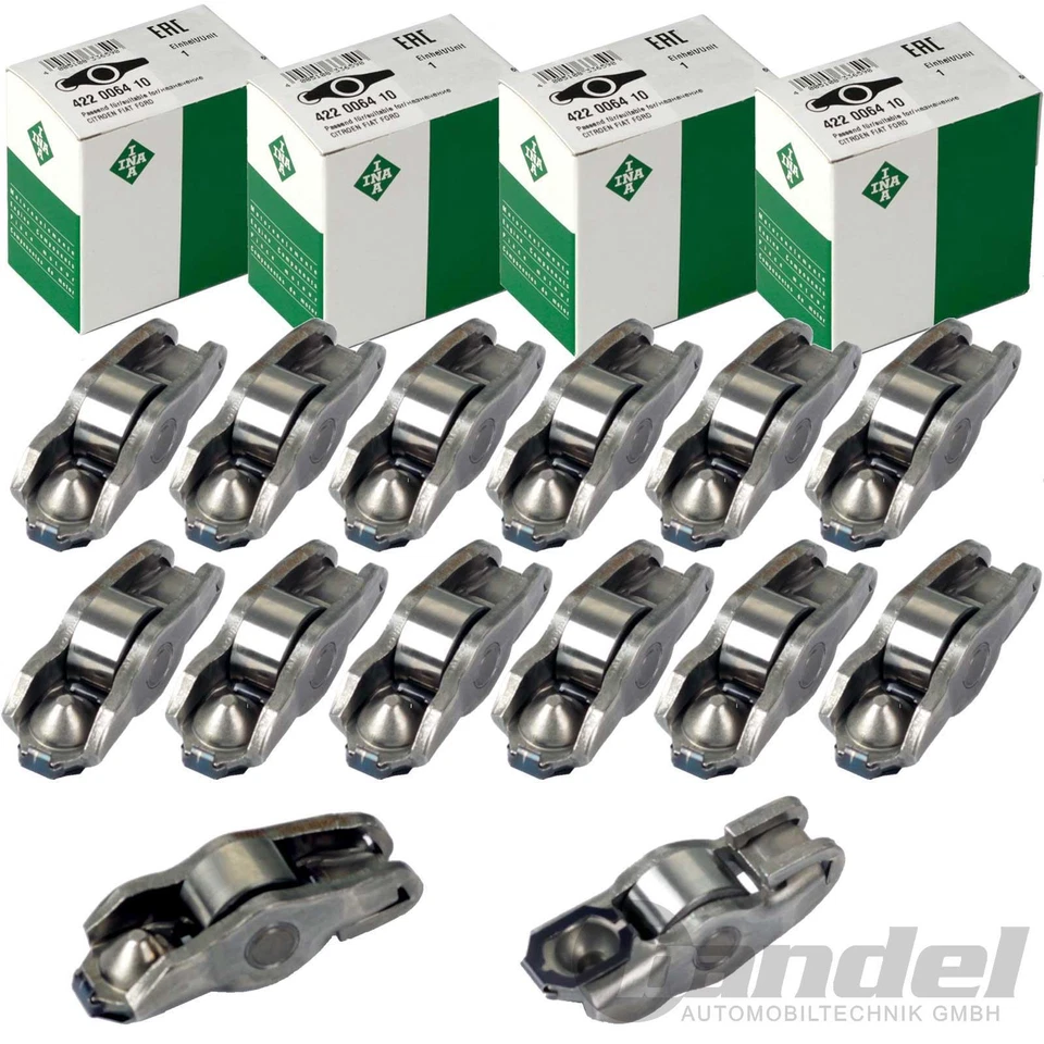 16xINA DRAG LEVER VALVE ENGINE CONTROL fits OPEL ASTRA COMBO CORSA D C - Image 1 of 1