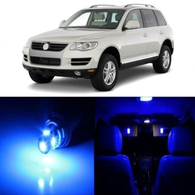 18 x Kit de paquete de luces LED azules oferta para Volkswagen Touareg 2004-2010 + HERRAMIENTA Foto 1 de 4
