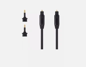 Cable Óptico Digital Sandstrom AV Serie Negra Audio 2 x Adaptadores TOSLINK 1M - Imagen 1 de 7
