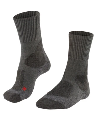 Falke TK1 Adventure Herren Wandersocken 1 Paar Trekkingsocken grau Merinowolle - Bild 1 von 4