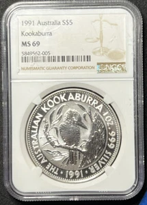 1991 Australia Kookaburra NGC MS 69 - Picture 1 of 4