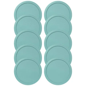 Replacement Lid for Pyrex 7-CUP Storage Cover 7.5" 7402-PC TURQUOISE (10-Pack) - Picture 1 of 1