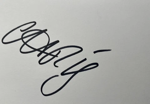 Hand signed CHRIS MARTIN, COLDPLAY,   MUSIC  memorabilia autograph Cover