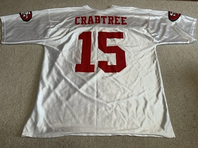 Camiseta de fútbol americano Michael Crabtree San Francisco 49ers para hombre grande de colección rara Foto 1 de 4