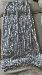 ASOS Edition Sequin And Crystal Maxi Skirt Size 6 Party NWT Nordstrom - Picture 1 of 5