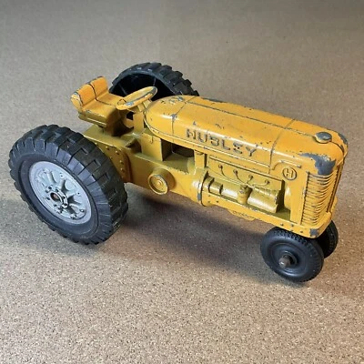 Hubley Farm Tractor ~ Vintage DieCast Yellow - Image 1 of 4