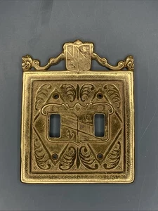 Virginia Metalcrafters Messing Doppelschalter Platte Abdeckung Schaden Beschreibung lesen - Bild 1 von 2