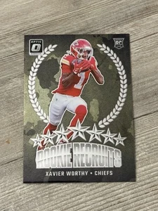 2024 Panini Optic Xavier Worthy Rookie Recruits Green Camo Insert #8 - Picture 1 of 2