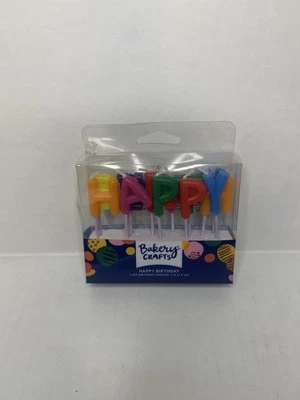 Velas de feliz cumpleaños, para pastel o cupcakes, divertidas, festivas, arco iris, celebrar Foto 1 de 2