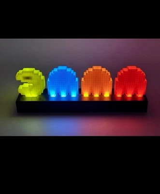 Lâmpada LED USB Pac-Man Ghost mudança de cor decoração de quarto gamer - Imagem 1 de 4