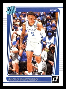 2022 Chronicles Draft Picks Donruss Rated Rookie RC Paolo Banchero #2 Duke - Picture 1 of 2
